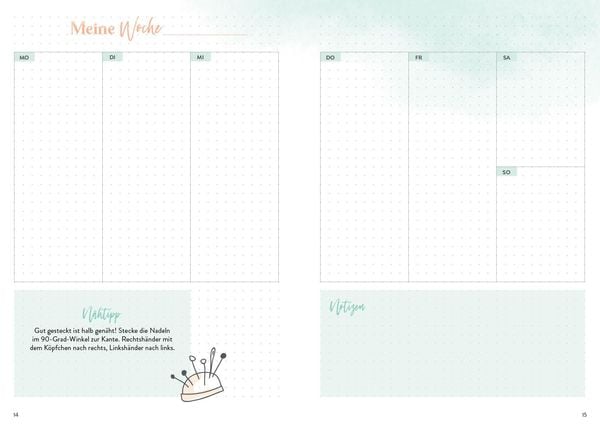 Produktbild: N&auml;hen &ndash; Mein Bullet Journal &ndash; Besser planen & N&auml;htr&auml;ume verwirklichen