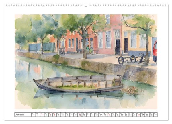 Produktbild: Zauberhafte Motive rund um's Ijsselmeer (Wandkalender 2026 DIN A2 quer), CALVENDO Monatskalender