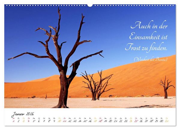 Produktbild: AFRIKA - Kontinent der Poesie (hochwertiger Premium Wandkalender 2026 DIN A2 quer), Kunstdruck in Hochglanz