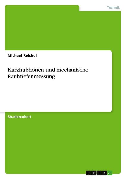 Produktbild: Kurzhubhonen und mechanische Rauhtiefenmessung