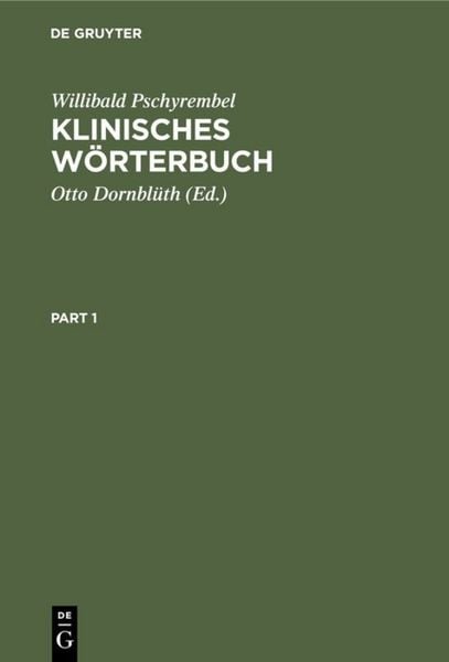 Produktbild: Klinisches W&ouml;rterbuch
