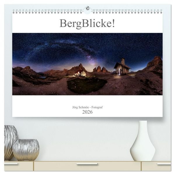 Produktbild: BergBlicke! (hochwertiger Premium Wandkalender 2026 DIN A2 quer), Kunstdruck in Hochglanz