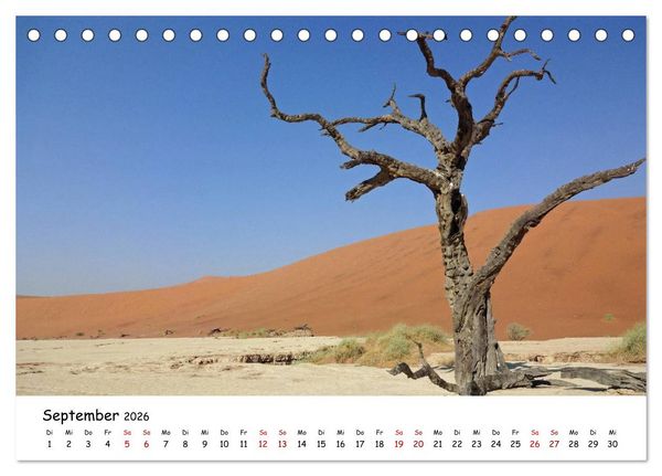 Produktbild: Natur und Landschaft. S&uuml;dliches Afrika 2026 (Tischkalender 2026 DIN A5 quer), CALVENDO Monatskalender