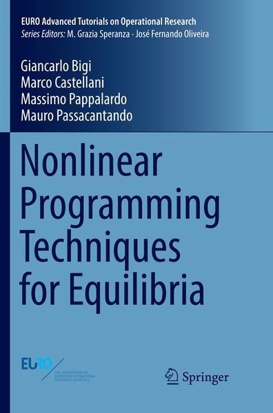 Produktbild: Nonlinear Programming Techniques for Equilibria