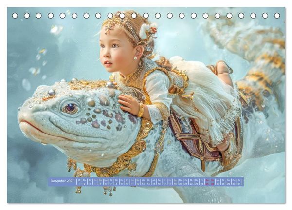 Produktbild: Als ich von einer Wasserkreatur tr&auml;umte - Fantasiewerke (Tischkalender 2027 DIN A5 quer), CALVENDO Monatskalender