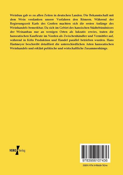 Produktbild: Der Weinhandel im Gebiete der Hanse im Mittelalter