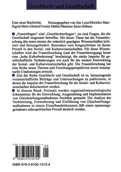 Produktbild: Geschlecht und Mikropolitik