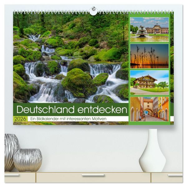 Produktbild: Deutschland entdecken (hochwertiger Premium Wandkalender 2026 DIN A2 quer), Kunstdruck in Hochglanz