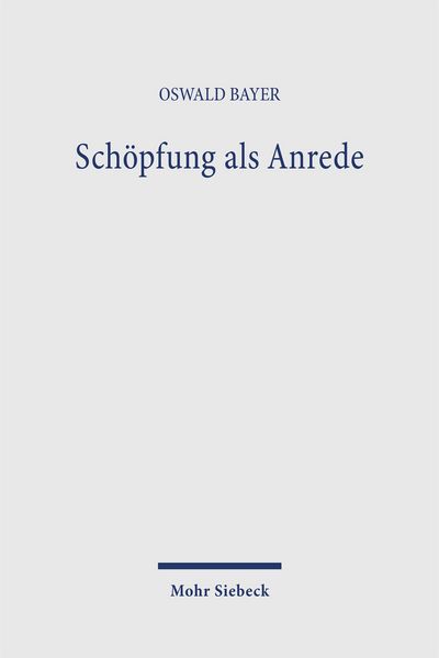 Produktbild: Sch&ouml;pfung als Anrede