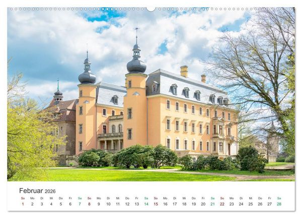 Produktbild: Schl&ouml;sser - Bauwerke der Vergangenheit (hochwertiger Premium Wandkalender 2026 DIN A2 quer), Kunstdruck in Hochglanz