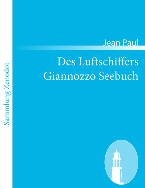 Produktbild: Des Luftschiffers Giannozzo Seebuch