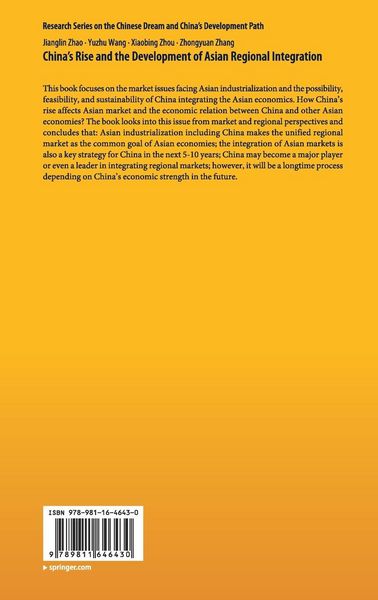 Produktbild: China&rsquo;s Rise and the Development of Asian Regional Integration
