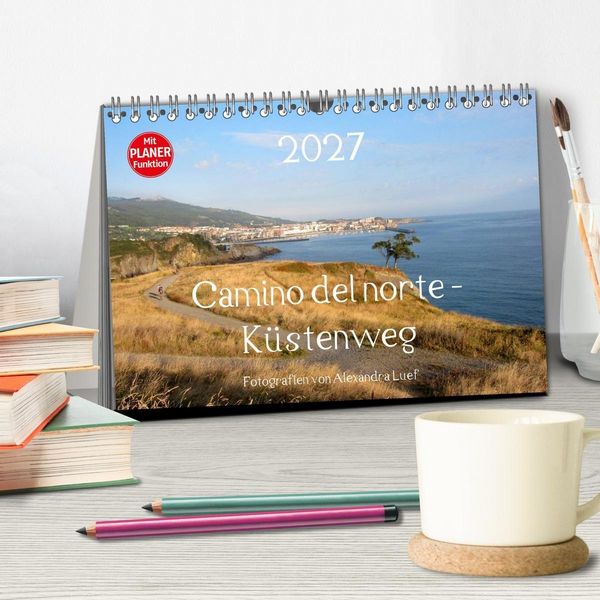 Produktbild: Camino del norte - K&uuml;stenweg (Tischkalender 2027 DIN A5 quer), CALVENDO Monatskalender