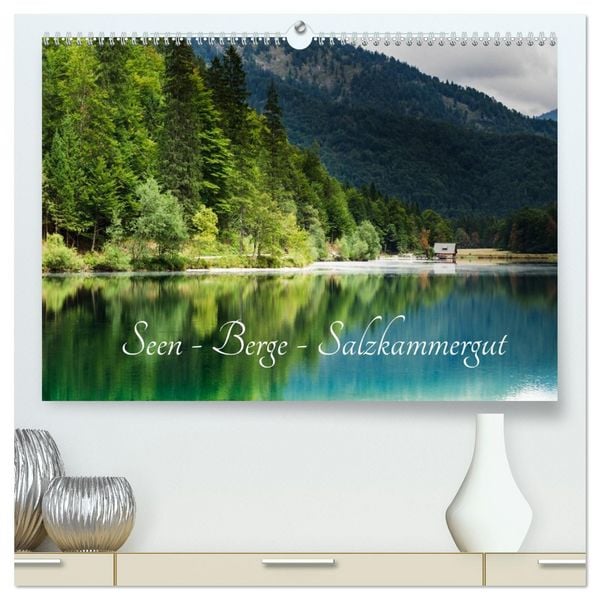 Seen - Berge - Salzkammergut (hochwertiger Premium Wandkalender 2026 DIN A2 quer), Kunstdruck in Hochglanz