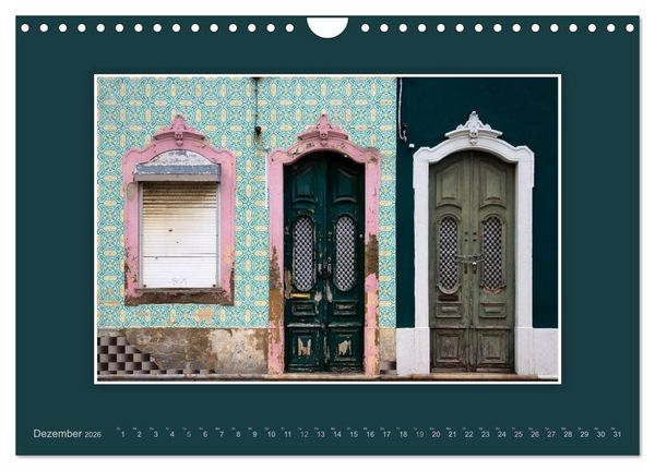 Produktbild: Azulejo-Fassaden in Portugal (Wandkalender 2026 DIN A4 quer), CALVENDO Monatskalender