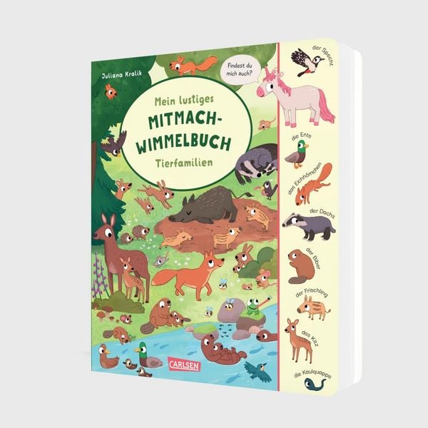 Produktbild: Mein lustiges Mitmach-Wimmelbuch: Tierfamilien
