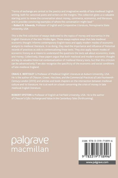 Produktbild: Money, Commerce, and Economics in Late Medieval English Literature
