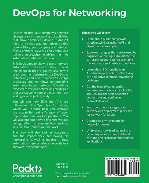 Produktbild: DevOps for Networking