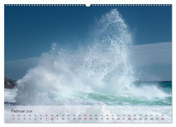 Produktbild: Azurblaue Horizonte - Die Sch&ouml;nheit des Meeres einfangen (Wandkalender 2026 DIN A2 quer), CALVENDO Monatskalender