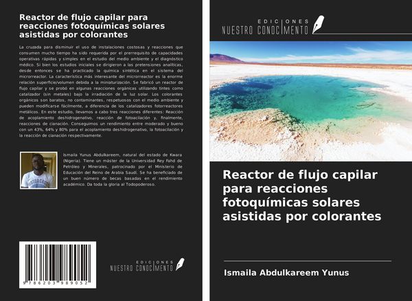 Produktbild: Reactor de flujo capilar para reacciones fotoqu&iacute;micas solares asistidas por colorantes