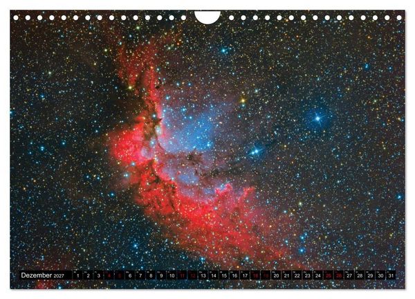 Produktbild: Farbiges Weltall (Wandkalender 2027 DIN A4 quer), CALVENDO Monatskalender
