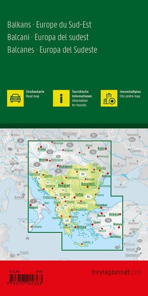 Produktbild: Freytag & berndt Stra&szlig;enkarte Balkan - S&uuml;dosteuropa 1:2 Mio.