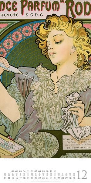 Produktbild: Alfons Mucha Kalender 2027