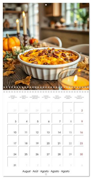 Produktbild: Culinary pumpkin creations - With pumpkin dishes through the year (Wall Calendar 2026 12 &times; 12 Inch) CALVENDO 12 Month Wall Calendar