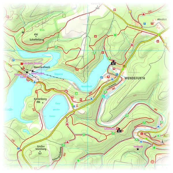 Produktbild: Publicpress Wanderkarte Thale, Bodetal und Umgebung 1:25.000