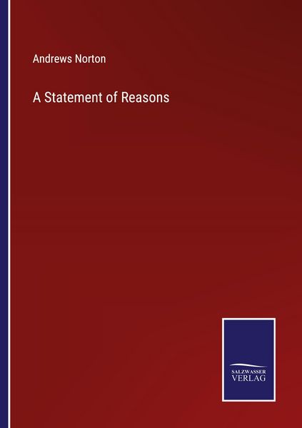 Produktbild: A Statement of Reasons