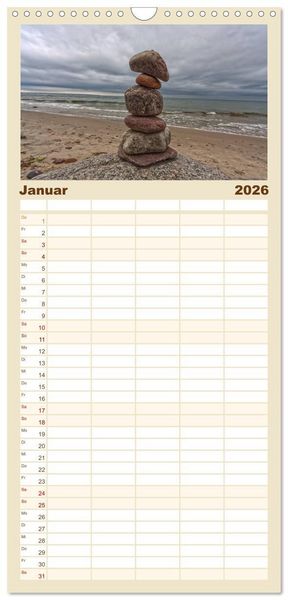 Produktbild: Familienplaner 2026 - Traumhaftes R&uuml;gen mit 5 Spalten (Wandkalender, 21 x 45 cm) CALVENDO