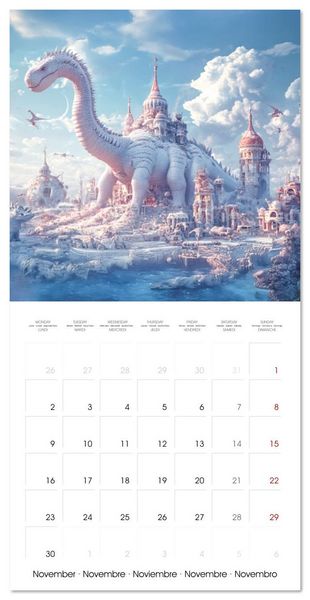 Produktbild: Animals in unreal rooms - Dreamlike Illusions (Wall Calendar 2026 12 &times; 12 Inch) CALVENDO 12 Month Wall Calendar