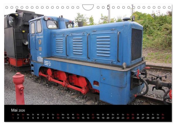 Produktbild: S&auml;chsische Dampfeisenbahnen 2026 (Wandkalender 2026 DIN A4 quer), CALVENDO Monatskalender