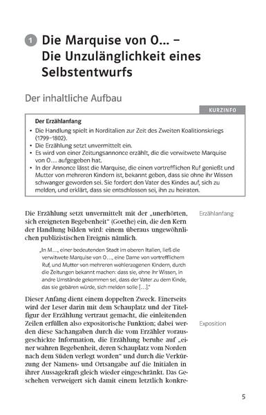 Produktbild: Klett Lekt&uuml;rehilfen Heinrich von Kleist, Die Marquise von O&hellip; Das Erdbeben in Chili
