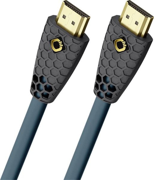 Oehlbach HDMI Anschlusskabel HDMI-A Stecker, HDMI-A Stecker 1.50 m Petrolblau, Anthrazit D1C92601 8K UHD HDMI-Kabel