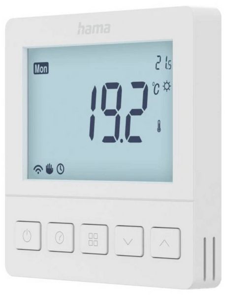 Produktbild: Hama Smartes Fu&szlig;bodenheizungs-Thermostat, Unterputz, per App/Sprache steuern Fu&szlig;bodenheizungssteuerung