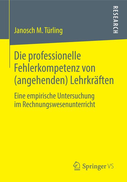 Produktbild: Die professionelle Fehlerkompetenz von (angehenden) Lehrkr&auml;ften
