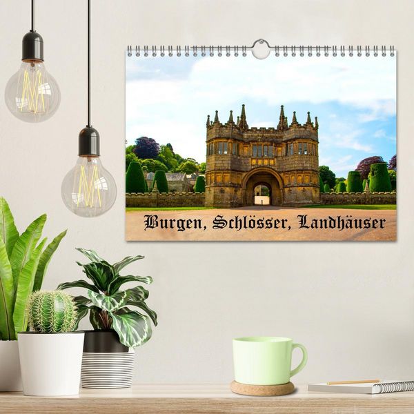 Produktbild: Burgen, Schl&ouml;sser, Landh&auml;user (Wandkalender 2026 DIN A4 quer), CALVENDO Monatskalender