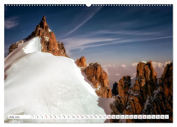 Produktbild: A trip to the roof of Europe. The Mont-Blanc massiv (High Quality Premium Wall Calendar 2026 DIN A2 landscape),CALVENDO 12 Month Wall Calendar