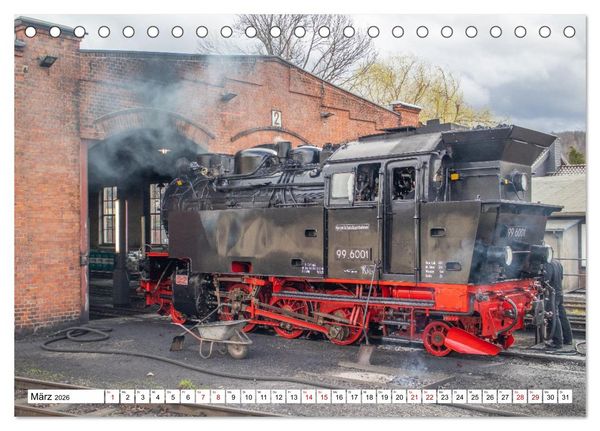 Produktbild: Selketalbahn im Harz (Tischkalender 2026 DIN A5 quer), CALVENDO Monatskalender