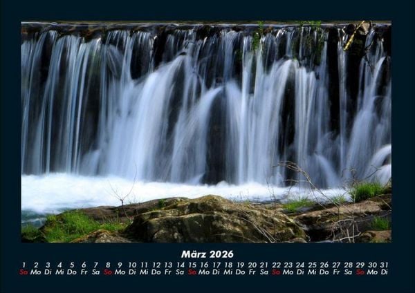 Produktbild: Wasserf&auml;lle 2026 Fotokalender DIN A4