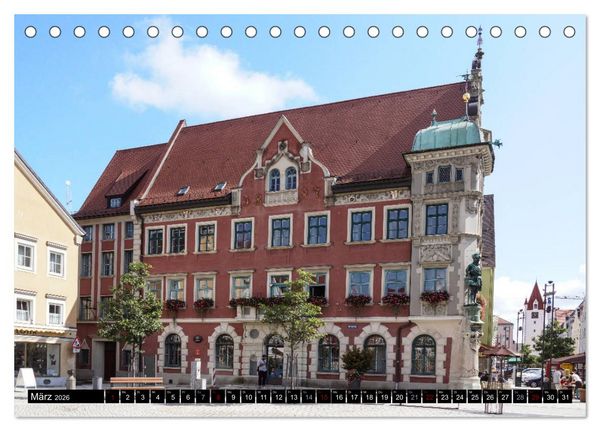 Produktbild: Das Allg&auml;u - Seine malerischen Altst&auml;dte (Tischkalender 2026 DIN A5 quer), CALVENDO Monatskalender