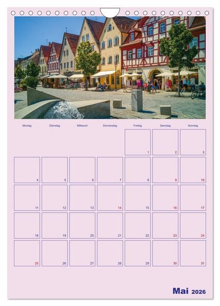 Produktbild: Wundersch&ouml;ne St&auml;dtchen (Wandkalender 2026 DIN A4 hoch), CALVENDO Monatskalender
