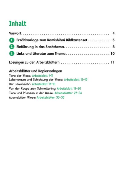 Produktbild: Arbeitsmaterial Grundschule. Sachunterricht: Tiere und Pflanzen in der Wiese