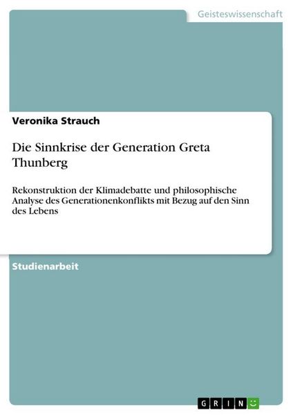 Produktbild: Die Sinnkrise der Generation Greta Thunberg