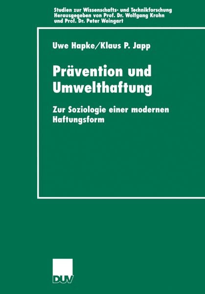 Produktbild: Pr&auml;vention und Umwelthaftung