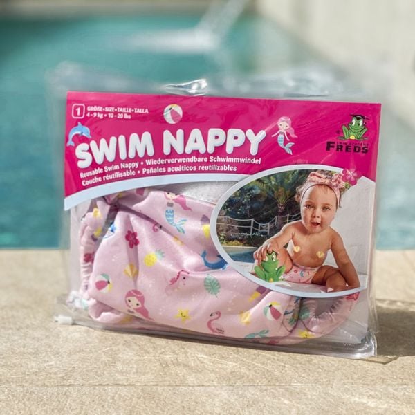 Produktbild: Freds Swim Nappy Schwimmwindel, wiederverwendbar, pink, Gr&ouml;&szlig;e 1: 4-9 kg