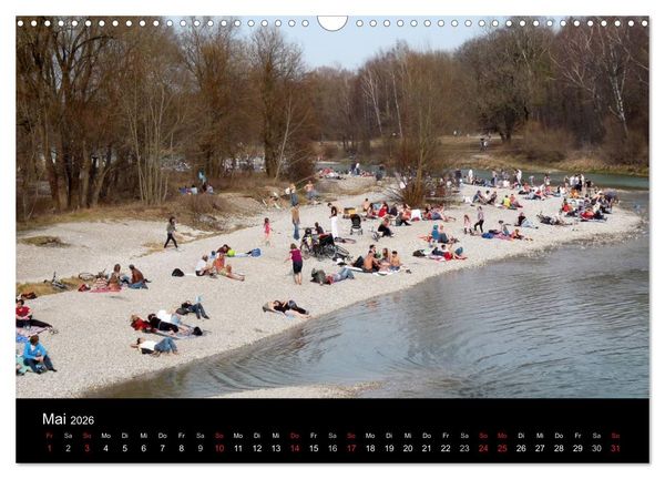 Produktbild: Die Isar - Von Scharnitz bis M&uuml;nchen (Wandkalender 2026 DIN A3 quer), CALVENDO Monatskalender