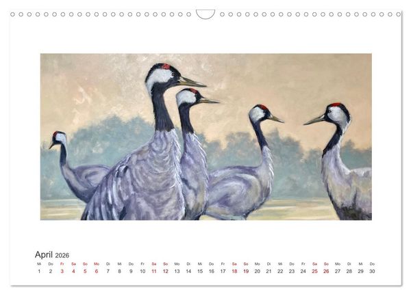Produktbild: Auf leichten Schwingen - Zugv&ouml;gel (Wandkalender 2026 DIN A3 quer), CALVENDO Monatskalender