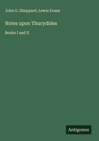 Produktbild: Notes upon Thucydides